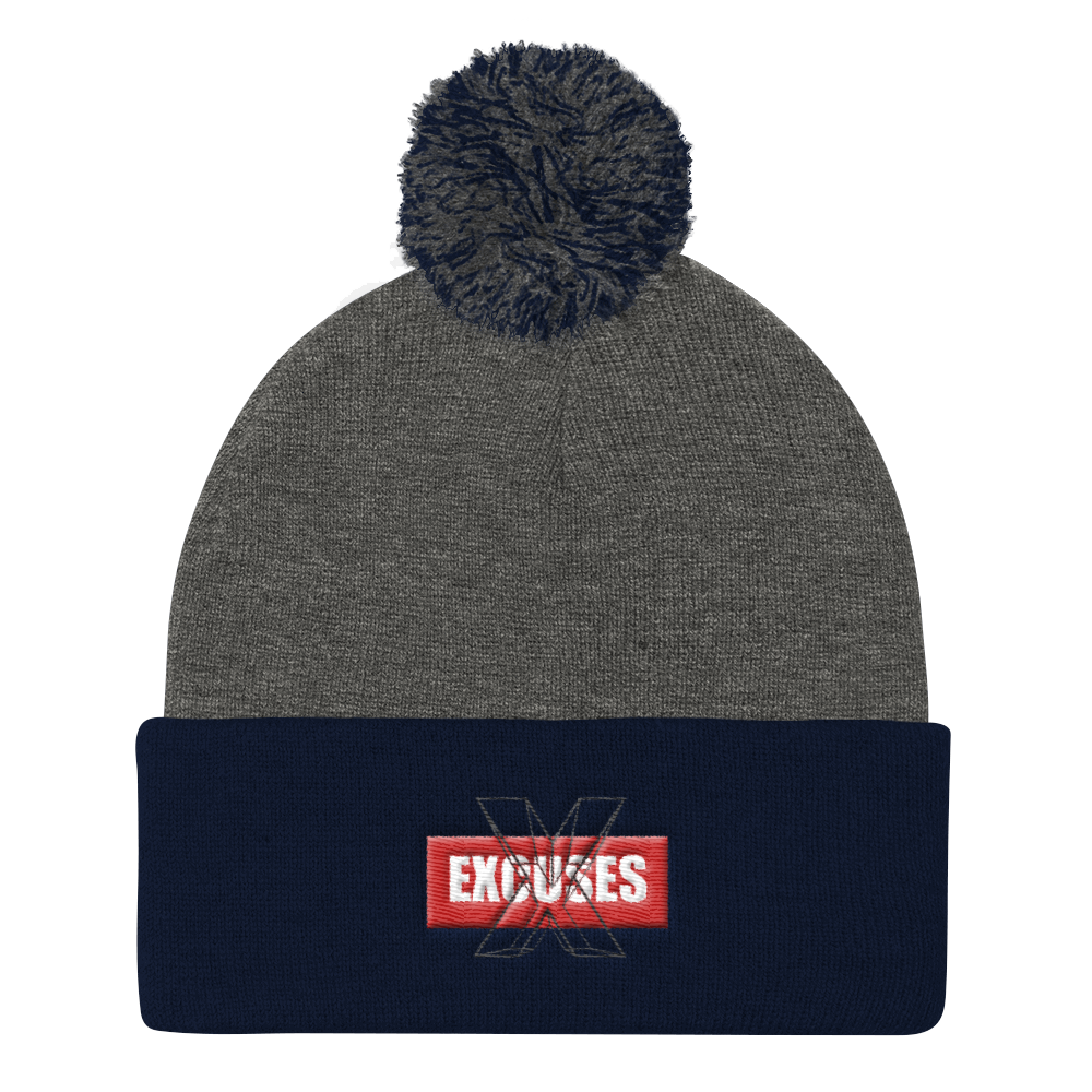 The No Excuses Pom Pom Knit Cap