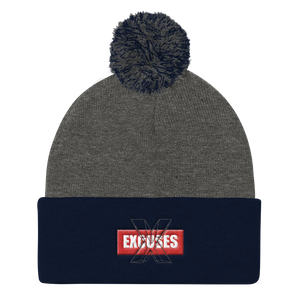 The No Excuses Pom Pom Knit Cap